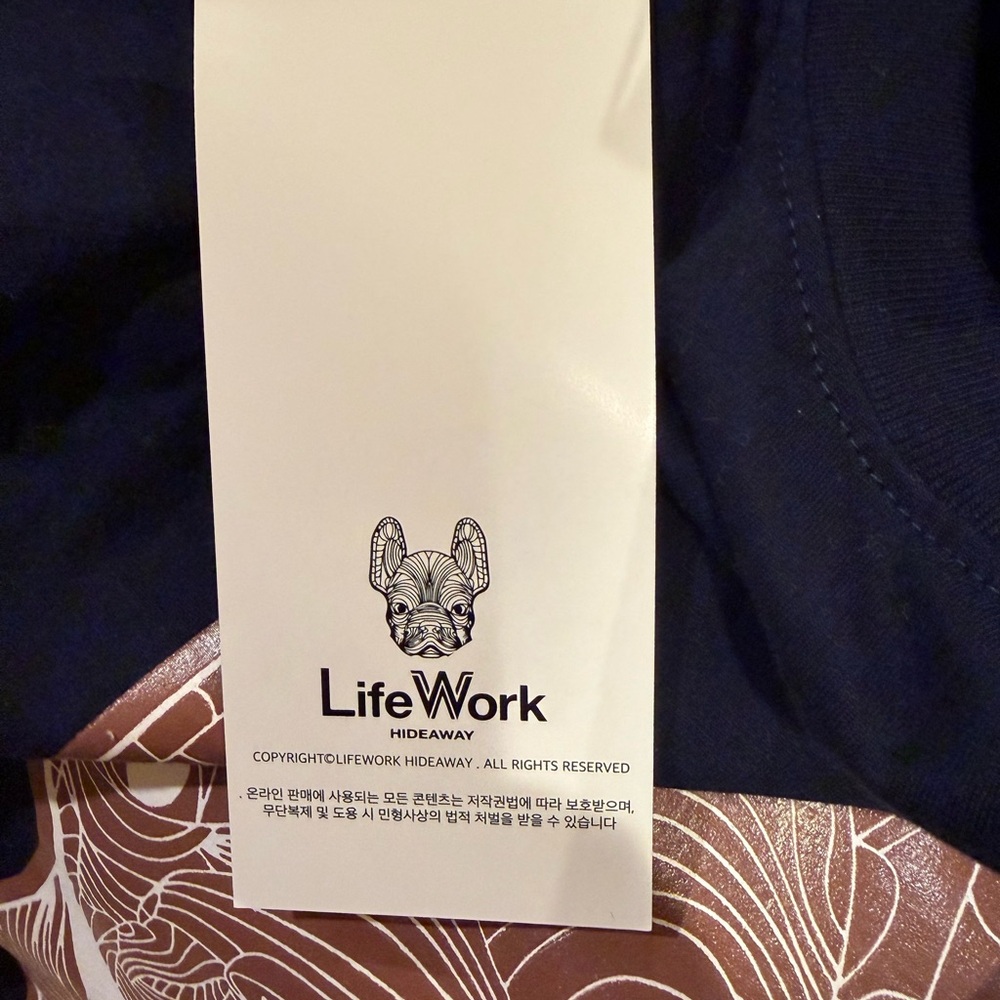 Lifework French Bulldog Graphic Dog T-Shirt - Black - Picture 4 of 4